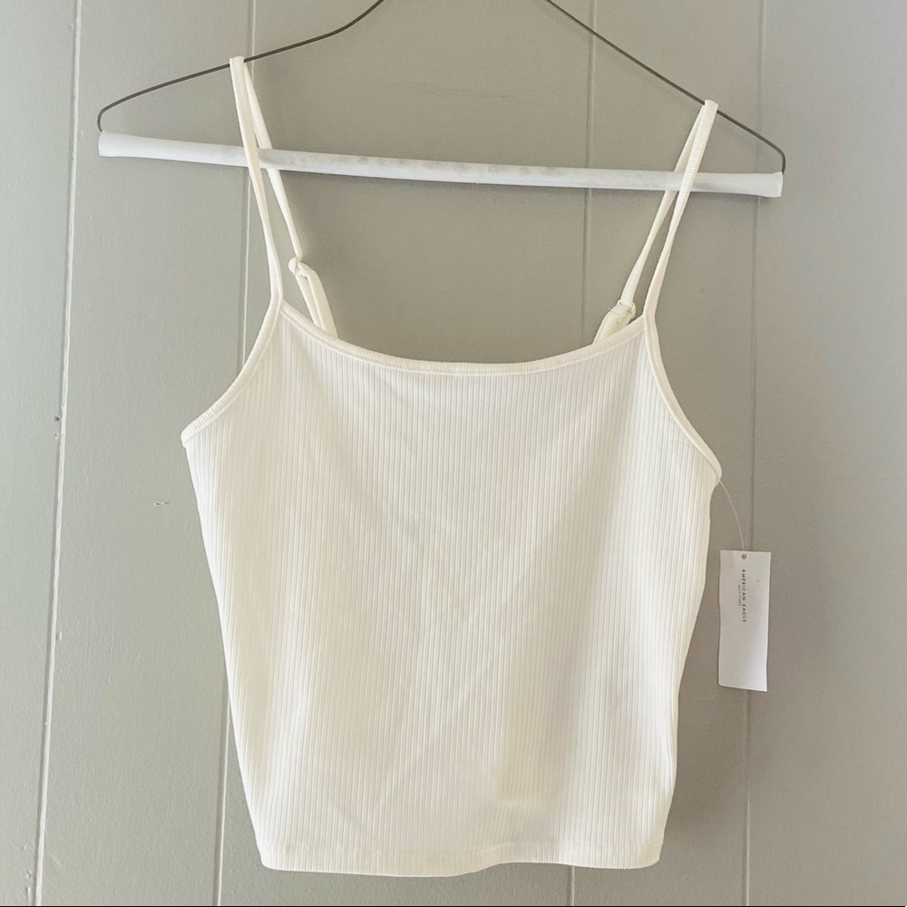 American Eagle Ribbed Crop Cami Top